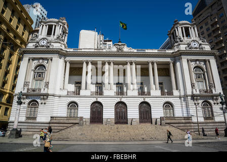 Rathaus, Camara Municipal Praça Floriano, Rio De Janeiro, Brasilien Stockfoto