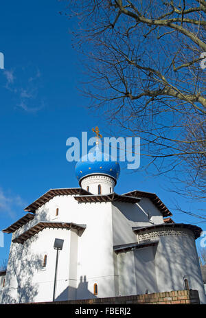 die 1998 Kathedrale der Dormitio, London orthodoxe russische Kirche im Ausland, Gunnersbury, London, england Stockfoto