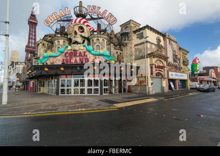 Vergnügungszentrum Coral island Stockfoto