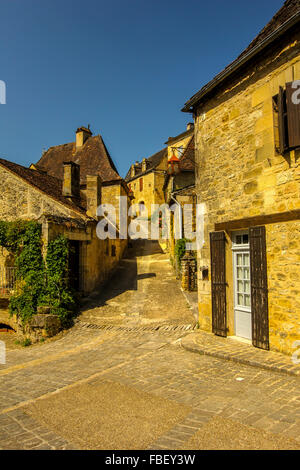 Kleinstadt in Dordogne Frankreich Stockfoto