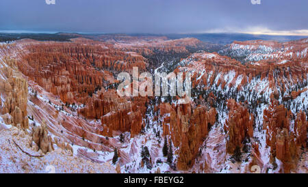 Winter im Bryce Canyon Stockfoto