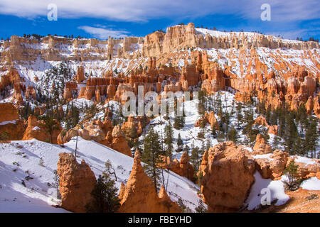 Winter im Bryce Canyon Stockfoto