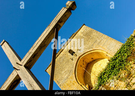 Kleinstadt in Dordogne Frankreich Stockfoto