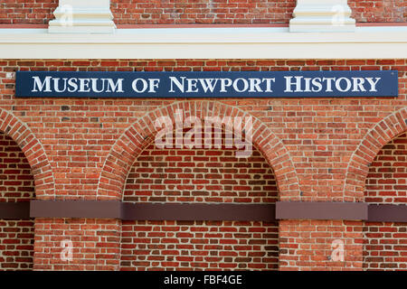 Museum von Newport Geschichte, Newport, Rhode Island, USA Stockfoto
