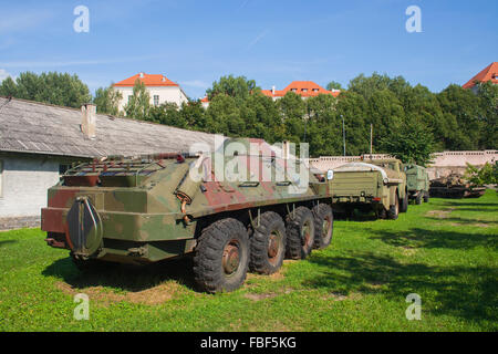 Kriegsmaschinerie und Verkehrsmuseum, Vilnius, Litauen Stockfoto