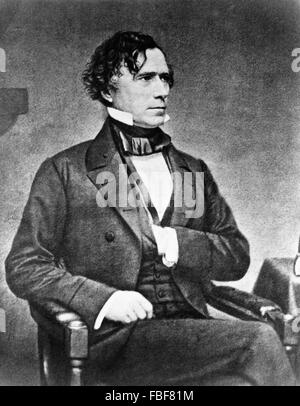 14. US-Präsident Franklin Pierce C 1855-65 Stockfoto