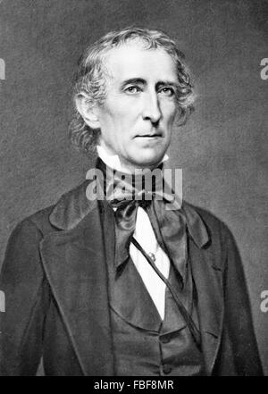 John Tyler. Daguerrotype von the10th US-Präsidenten aus der Brady-Handy Sammlung, 1860-65 c Stockfoto