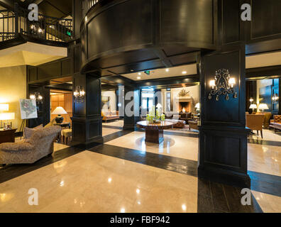 Lobby, Waldorf Astoria Park City, Utah. Stockfoto