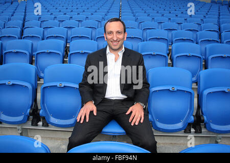 Tony Bloom Chairman und Eigentümer von Brighton und Hove Albion Football Club The Amex-Stadion in Falmer in der Nähe von Brighton Stockfoto