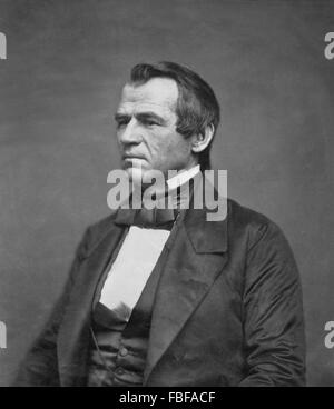 Andrew Johnson, Porträt des 7. US-Präsidenten von Jesse Harrison Whitehurst, 1860 Stockfoto