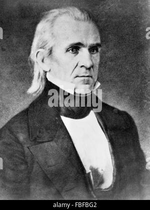 James K Polk. Daguerrotype der 11. US-Präsident James K Polk aus der Brady-Handy Sammlung, 1855-65 c Stockfoto