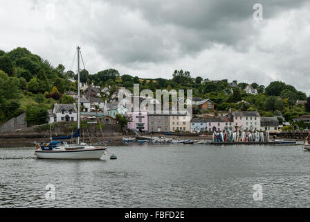 Ein Blick über den Fluss Dart in Richtung Dittisham in der Nähe von Dartmouth, Devon, England, UK Stockfoto