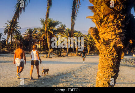 Rompillo Strand, Roquetas de Mar.Almeria Provinz, Andalusien, Spanien. Stockfoto