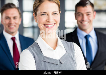 Porträt des Lächelns Geschäftsleute Stockfoto