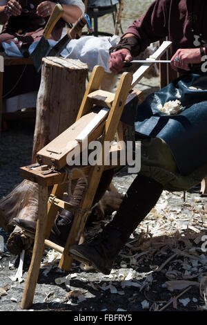 Dekoration auf einem Knoght-Festival im Sommer. Stockfoto