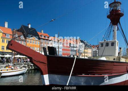 Kopenhagen ist die Hauptstadt von Dänemark und das kulturelle und wirtschaftliche Zentrum. Stockfoto