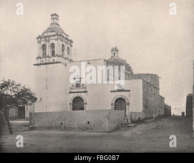 El Templo de San Francisco Kirche, Chihuahua, Mexiko. Unsere Liebe Frau von Guadelupe 1895 Stockfoto