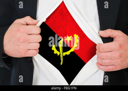 Die angolanischen Flagge Stockfoto