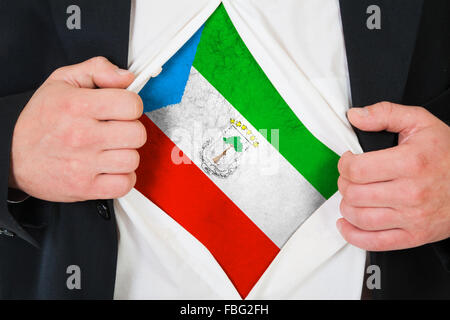 Äquatorial Guinea Fahne Stockfoto