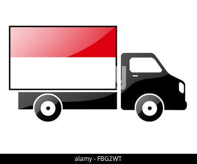 Die indonesische Flagge Stockfoto