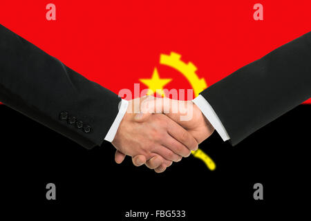 Die angolanischen Flagge Stockfoto