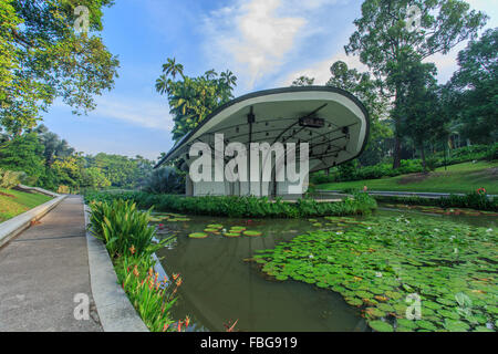 Shaw Amphitheater in Singapore Botanic Gardens Stockfoto