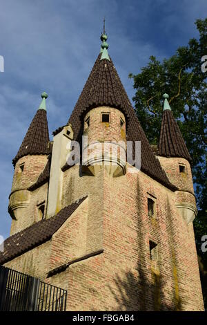 Historischen FÜNFGRATTURM-Turm in Augsburg, Bayern, Region Schwaben, Deutschland Stockfoto