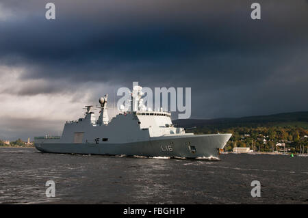 Dänische Kriegsschiff HDMS Absalon Stockfoto