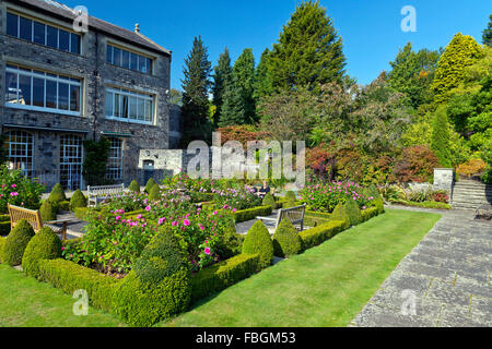 Die Parterre-Gartens in Kilver Court Gardens, Shepton Mallet, Somerset, England, UK Stockfoto