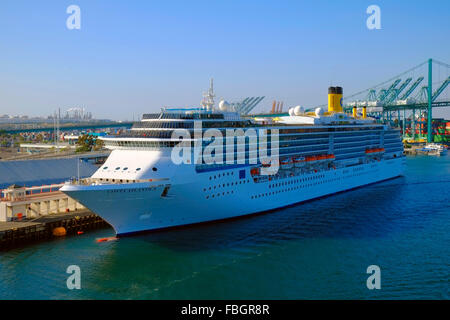 Costa Atlantica Kreuzfahrten von Los Angeles San Pedro, Kalifornien USA Stockfoto