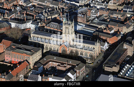 Luftaufnahme der Holy Trinity Church in Hull, East Yorkshire, UK Stockfoto