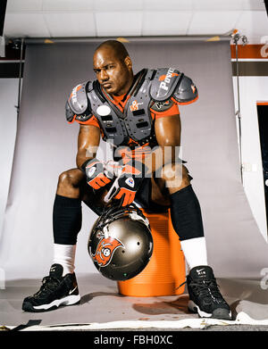 ORLANDO, FL-29 AUGUST: Profi-Fußball Spieler Derrick Brooks in Orlando, Florida am 29. August 2003. Stockfoto