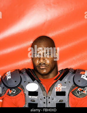 ORLANDO, FL-29 AUGUST: Profi-Fußball Spieler Derrick Brooks in Orlando, Florida am 29. August 2003. Stockfoto