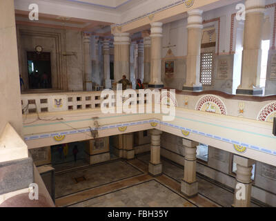 Shri Vishwanath Tempel oder die Birla Tempelbau in BHU Campus, Varanasi Stockfoto