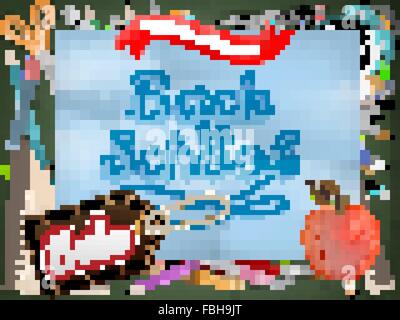 Zurück zu Schule-Verkauf. EPS 10 Stock Vektor