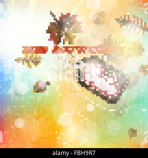 Herbst Vertrieb Vorlage. EPS 10 Stock Vektor