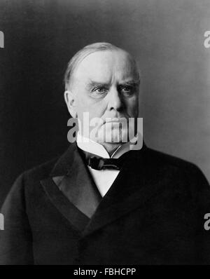 Porträt der 25. US-Präsident William McKinley c.1900 Stockfoto