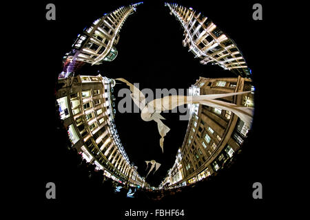 London, UK, 16. Januar 2016. Lumiere London Display an der Regent Street, unbeleuchtet. Copyright Carol Moir/Alamy Live News Stockfoto