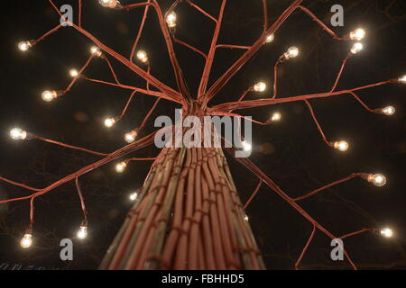 London. England. 16. Januar 2016. Bild zeigt Aspekte der größte Lichterfest in London zu sehen. 30 Standorte im Westend von London zeigen beleuchtete Kunstinstallationen im Rahmen des Lumiere Lichterfest, die vom 14. bis 17. Januar 2016 läuft. Bildnachweis: Mainpicture/Alamy Live-Nachrichten Stockfoto