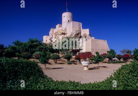 Nakhl, Oman.  Nakhl Fort. Stockfoto