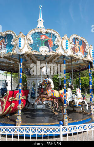 Kinderkarussell in The Boardwalk Casino & Entertainment Complex, Port Elizabeth, Provinz Ostkap, Südafrika Stockfoto