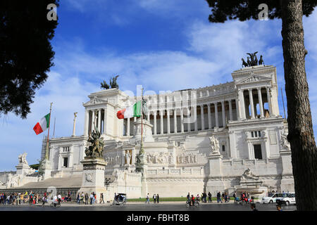 Nationales Denkmal von Viktor Emanuel II., Rom, Italien. Stockfoto