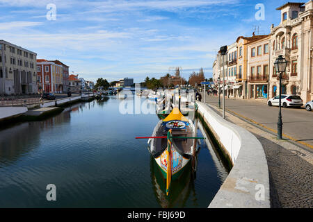 Moliceiros Boote in Aveiro, Portugal, Europa Stockfoto