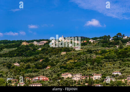 Italien, Venetien, Gardasee, Torri del Benaco, Bezirk von Albisano, Stadtbild Stockfoto