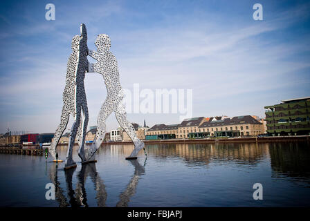 Molecule Man "Künstler: Jonathan Borofsky, der Spree, Berlin Stockfoto