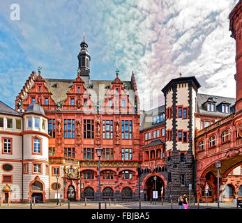 Rathaus, Römerberg, Frankfurt am Main, Deutschland Stockfoto