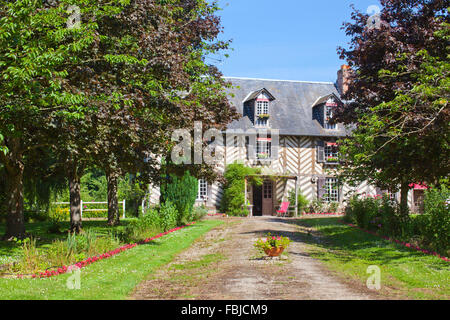 klassische Herrenhaus in der Normandie Stockfoto