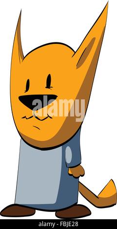 Vektor-Illustration einer Cartoon-Katze. Stock Vektor