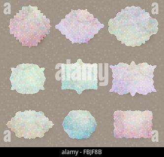 Niedliche Etiketten Tags eingestellt. EPS 10 Stock Vektor