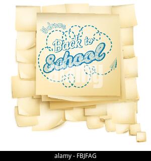 Notizen auf Papier-Blase für die Rede. EPS 10 Stock Vektor